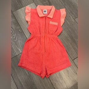 Kricket Tee Rare 60/70s Vintage Toddler Beach Romper Pink Size 3 NWOT
